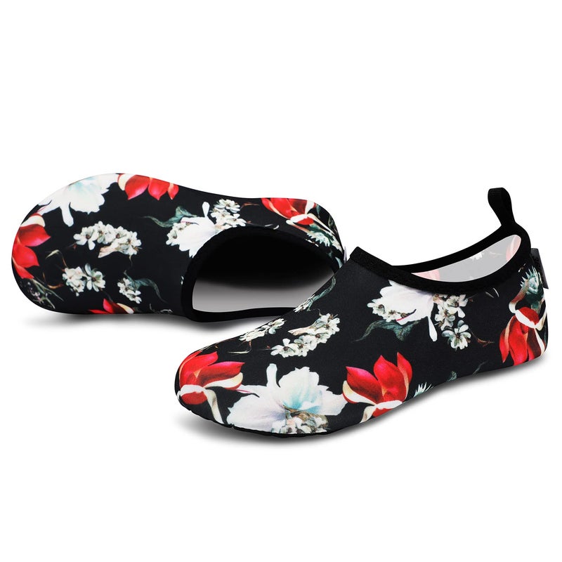 VIFUUR أحذية رياضية مائية للجنسين من VIFUUR - زهرة سوداء - 9-10 W US / 7.5-8.5 M US (40-41) - Image 5